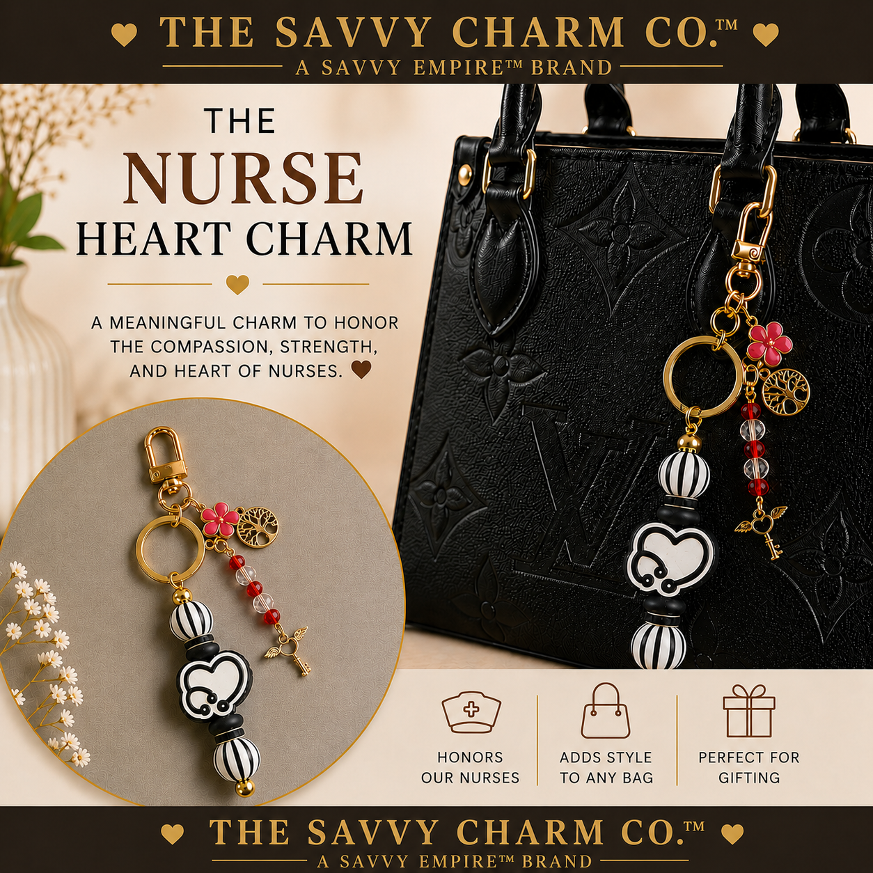 The Nurse Heart Charm