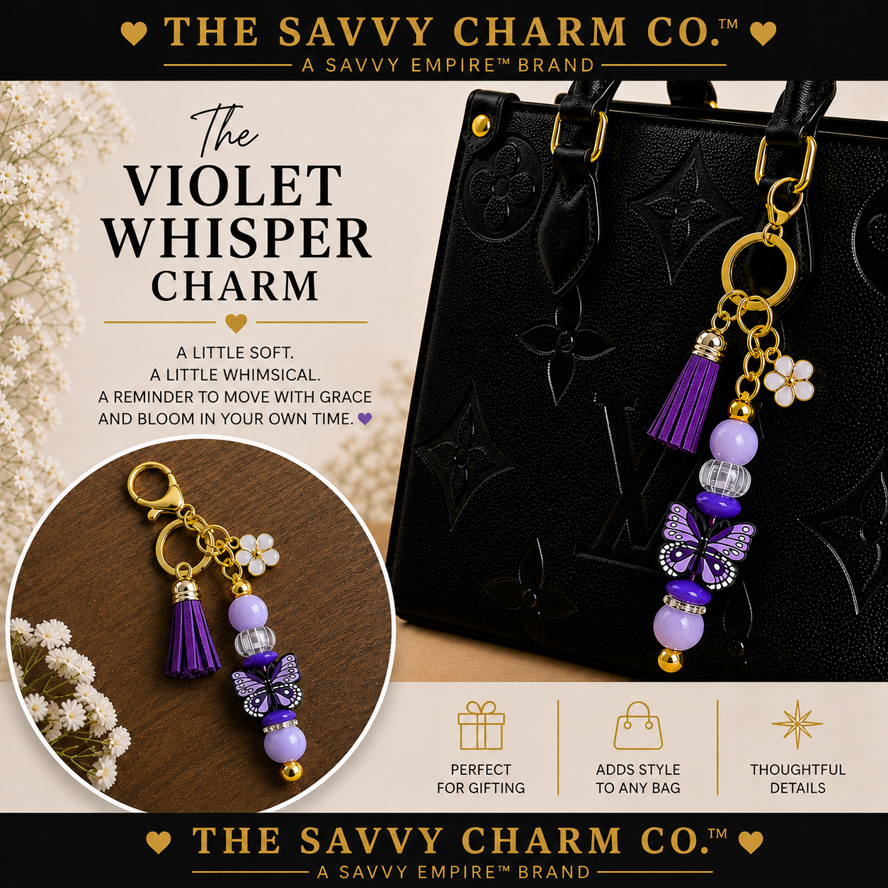 The Violet Whisper Charm