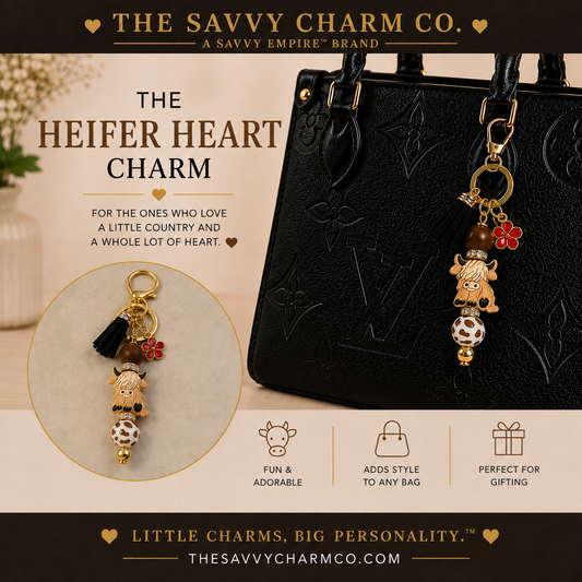 The Heifer Heart Charm