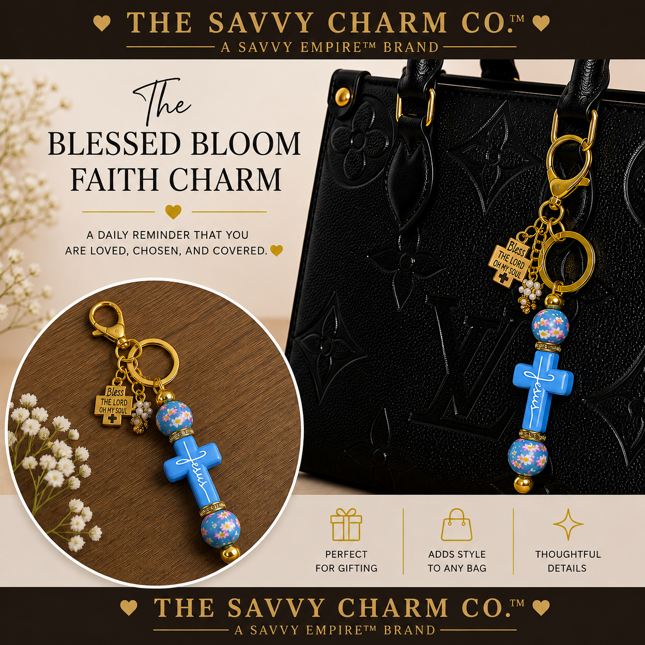 The Blessed Bloom Faith Charm