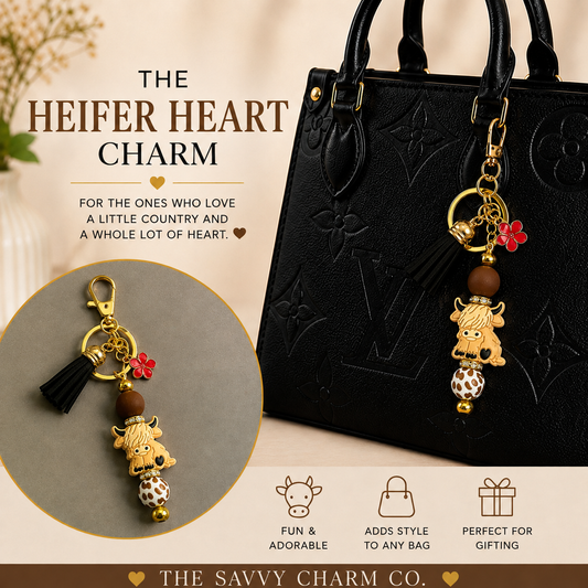 The Heifer Heart Charm