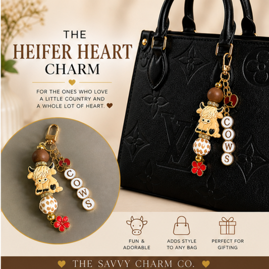 The Heifer Heart Charm